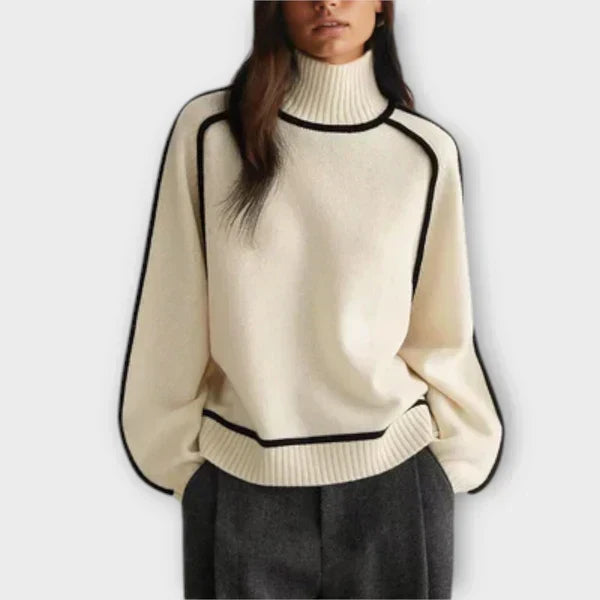 Margot Biarritz - Pull doux et élégant à col haut