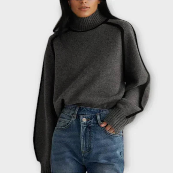 Margot Biarritz - Pull doux et élégant à col haut