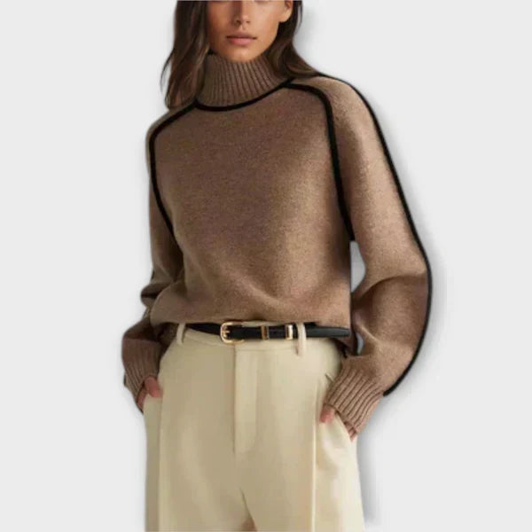 Margot Biarritz - Pull doux et élégant à col haut