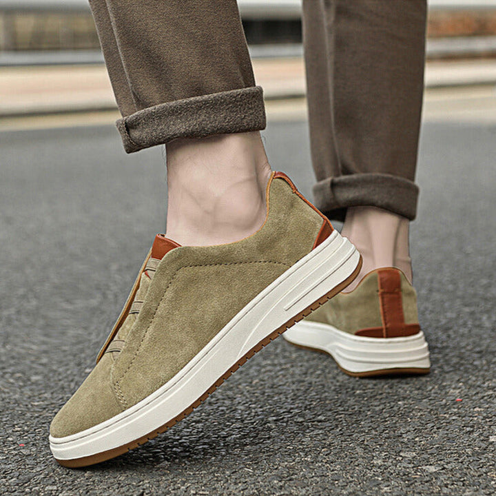 Margot Biarritz - Chaussures sans lacets en daim pour homme