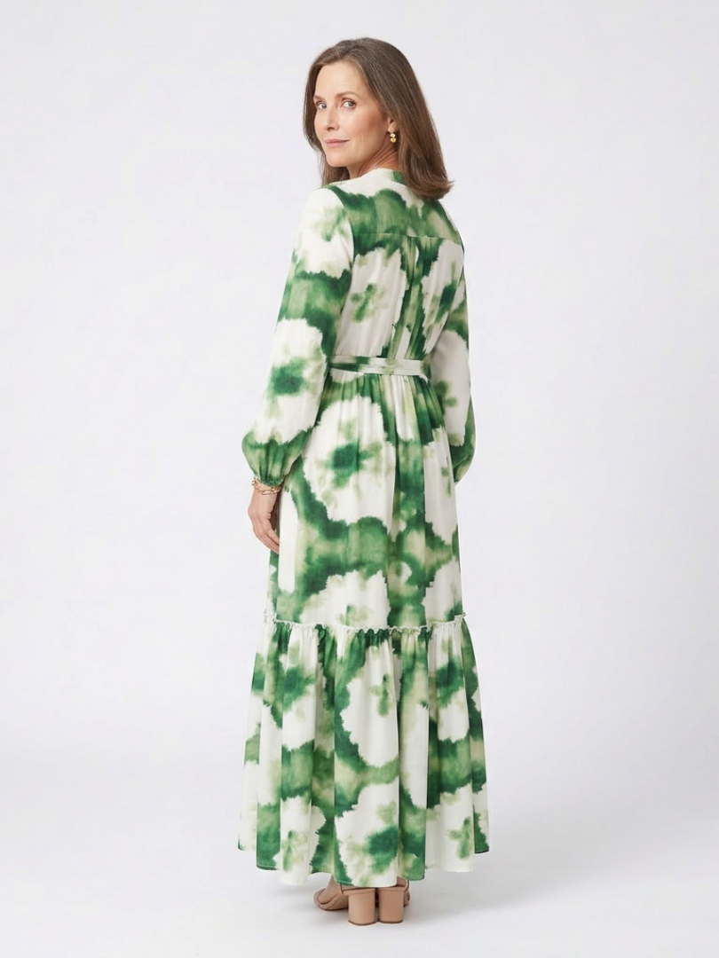 Margot Biarritz - Robe Maxi à Manches Longues Sabine