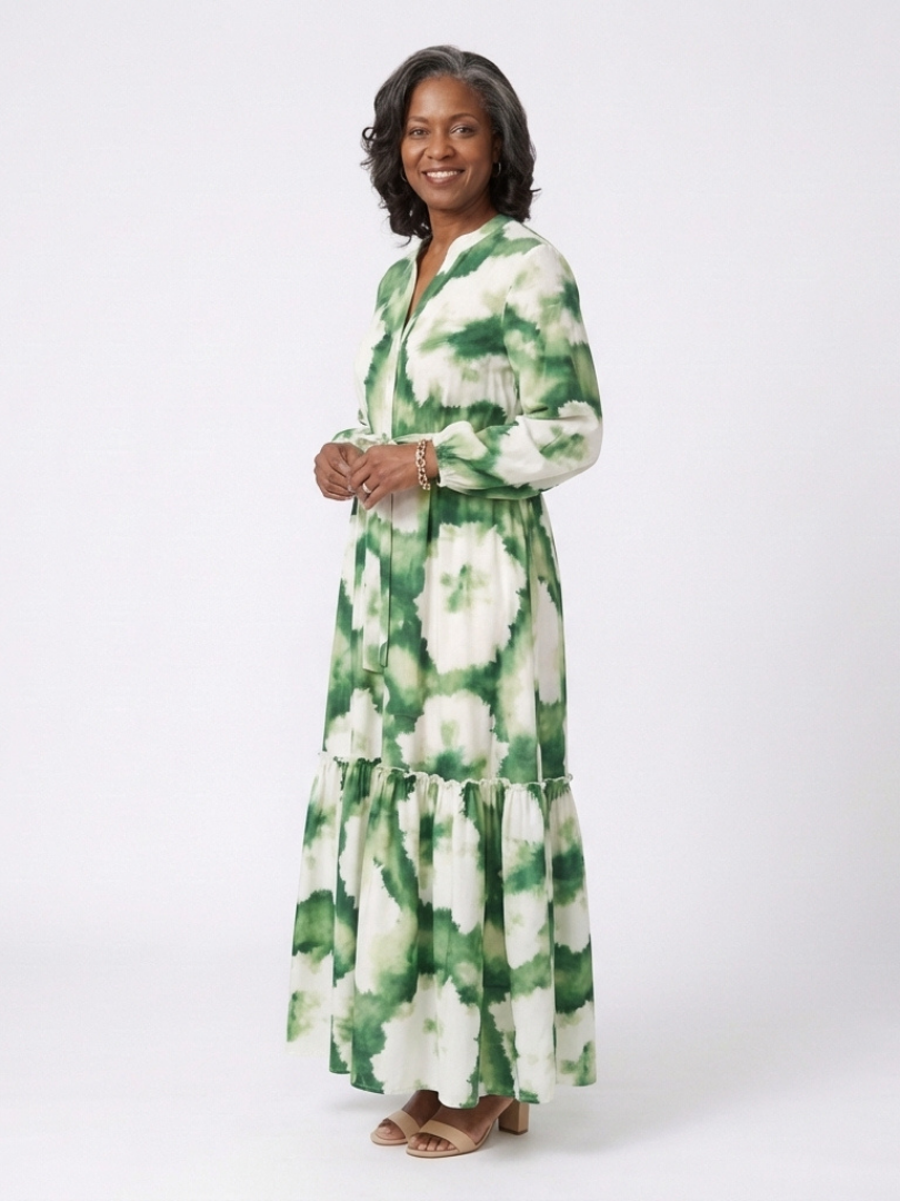 Margot Biarritz - Robe Maxi à Manches Longues Sabine