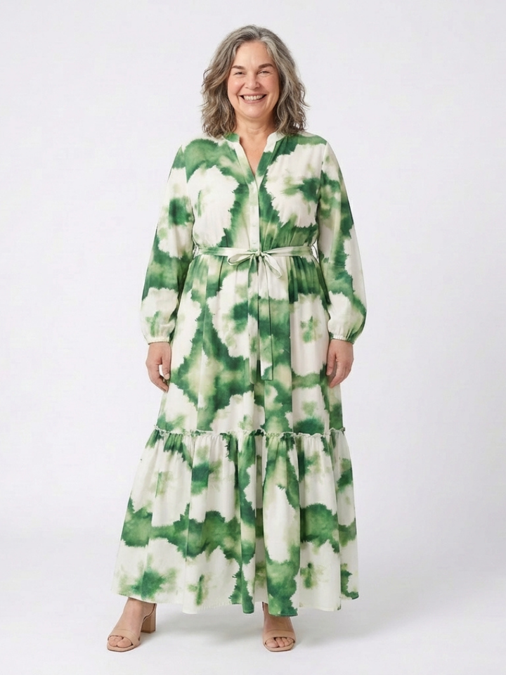 Margot Biarritz - Robe Maxi à Manches Longues Sabine