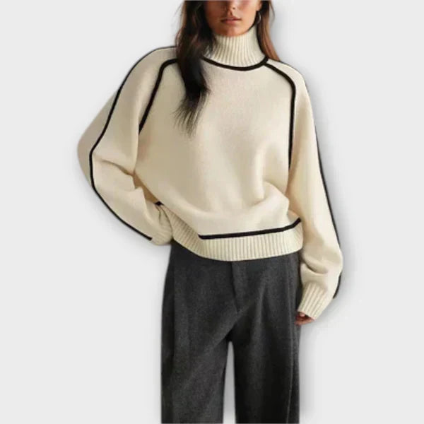 Margot Biarritz - Pull doux et élégant à col haut