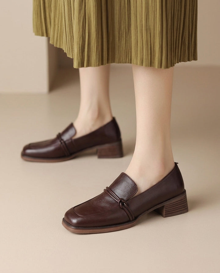 Margot Biarritz - Mocassins à talon bloc confort
