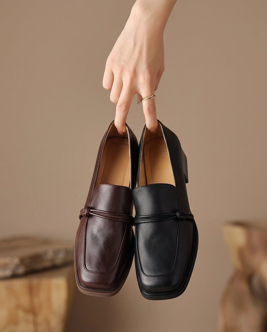 Margot Biarritz - Mocassins à talon bloc confort