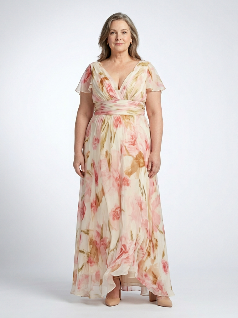 Margot Biarritz - Robe Maxi Fleurie Elara