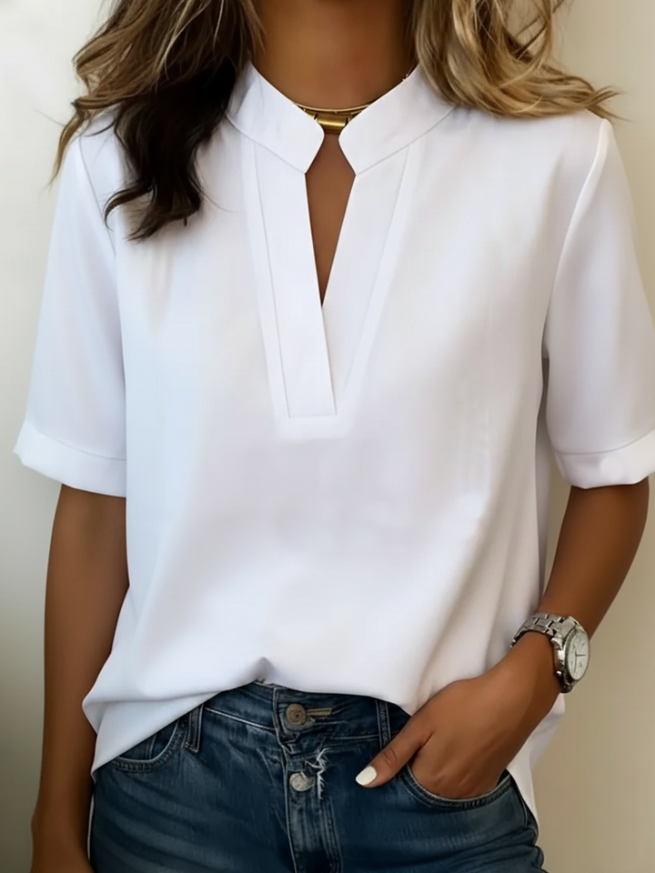 Margot Biarritz - Blouse Chic à Col en V