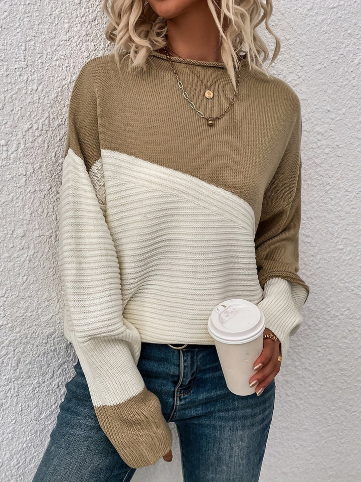 Margot Biarritz - Pull Chic en Blocs de Couleur