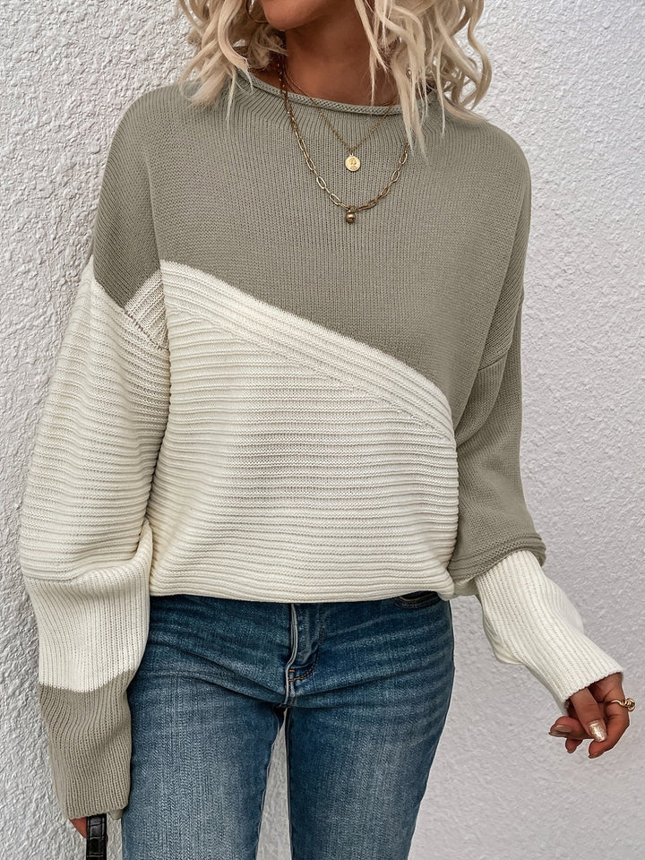 Margot Biarritz - Pull Chic en Blocs de Couleur