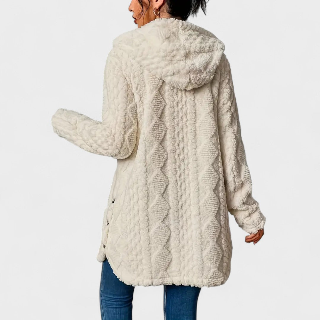 Margot Biarritz - Manteau doux avec capuche