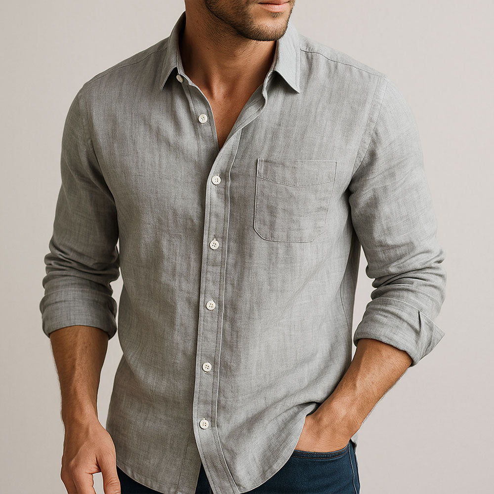 Margot Biarritz - Chemise essentielle en lin pour homme