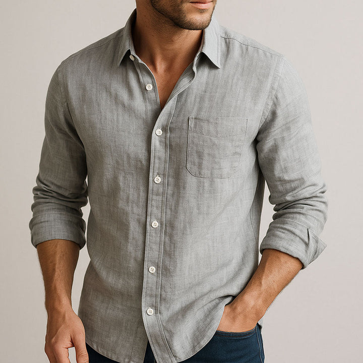 Margot Biarritz - Chemise essentielle en lin pour homme