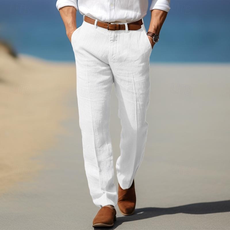 Margot Biarritz - Pantalon homme luxe en lin premium