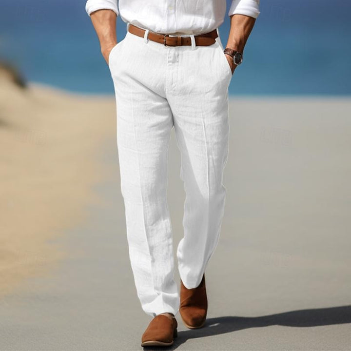 Margot Biarritz - Pantalon homme luxe en lin premium