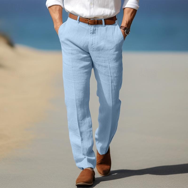 Margot Biarritz - Pantalon homme luxe en lin premium