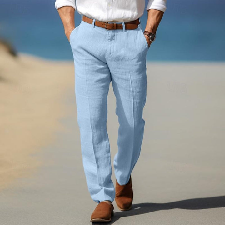 Margot Biarritz - Pantalon homme luxe en lin premium