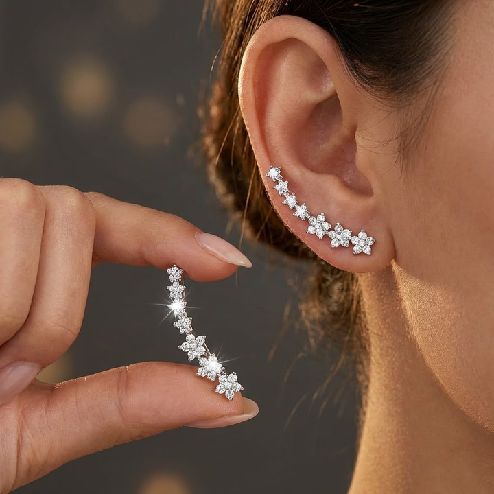 Margot Biarritz - Boucles d'oreilles florales intemporelles