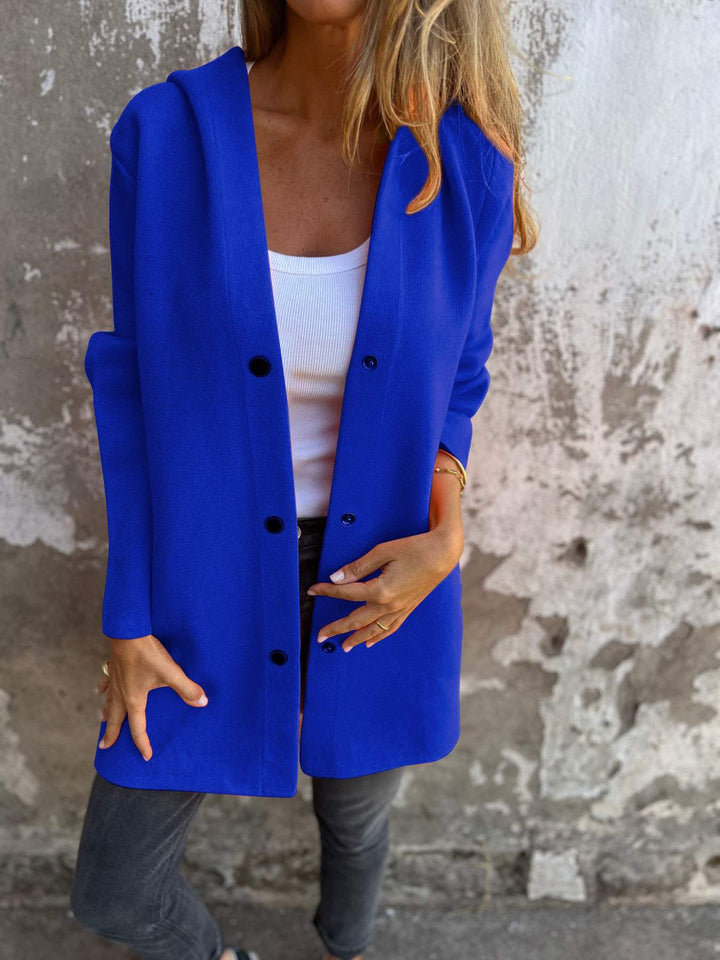 Margot Biarritz - Gilet long chic avec capuche