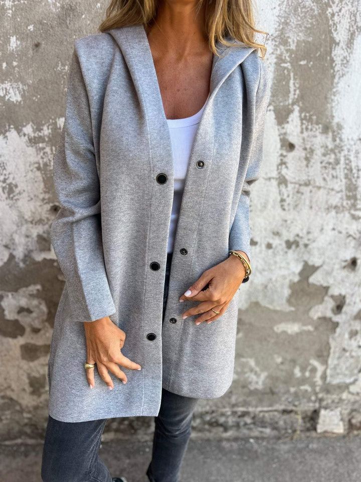 Margot Biarritz - Gilet long chic avec capuche