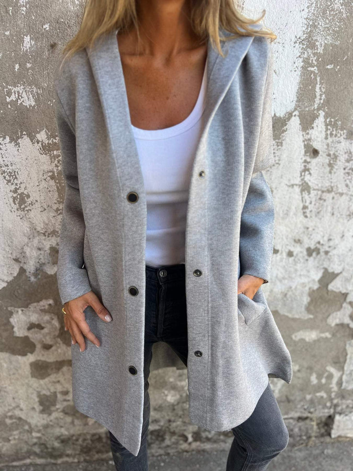 Margot Biarritz - Gilet long chic avec capuche
