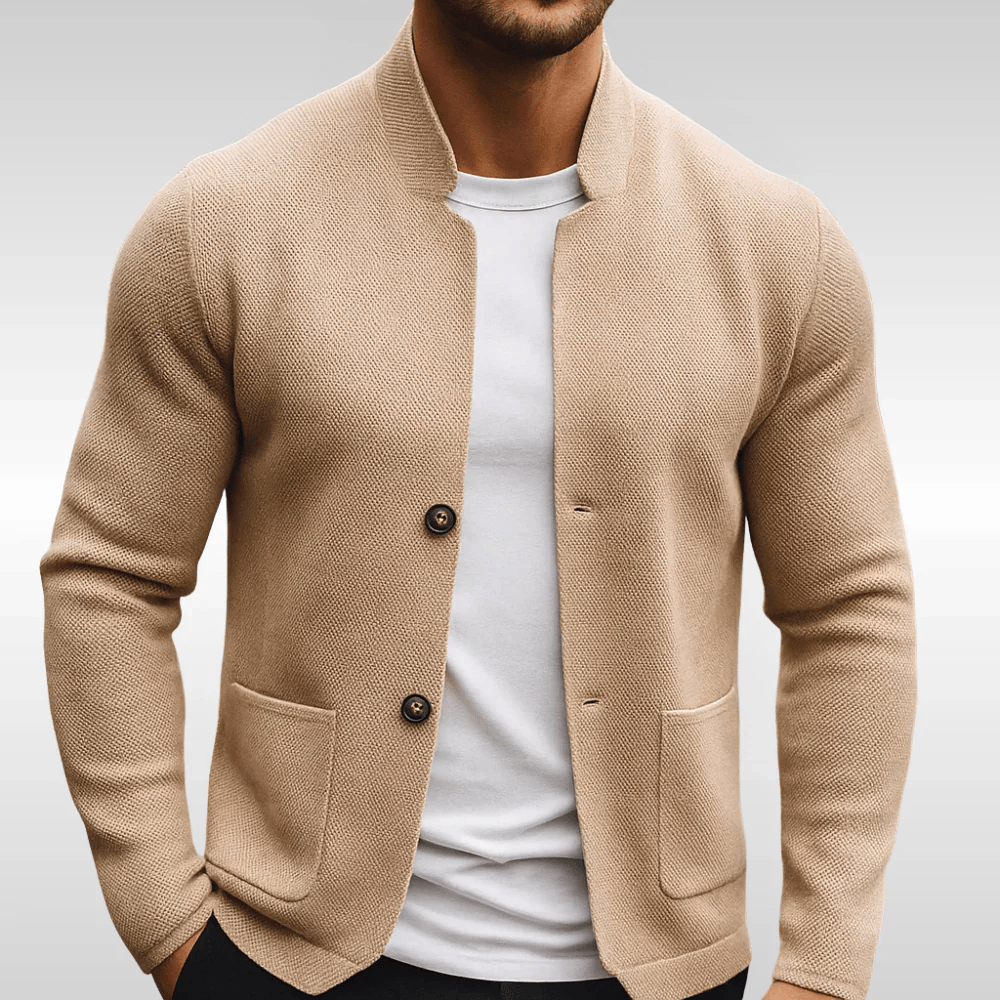 Margot Biarritz - Gilet en maille texturée pour homme