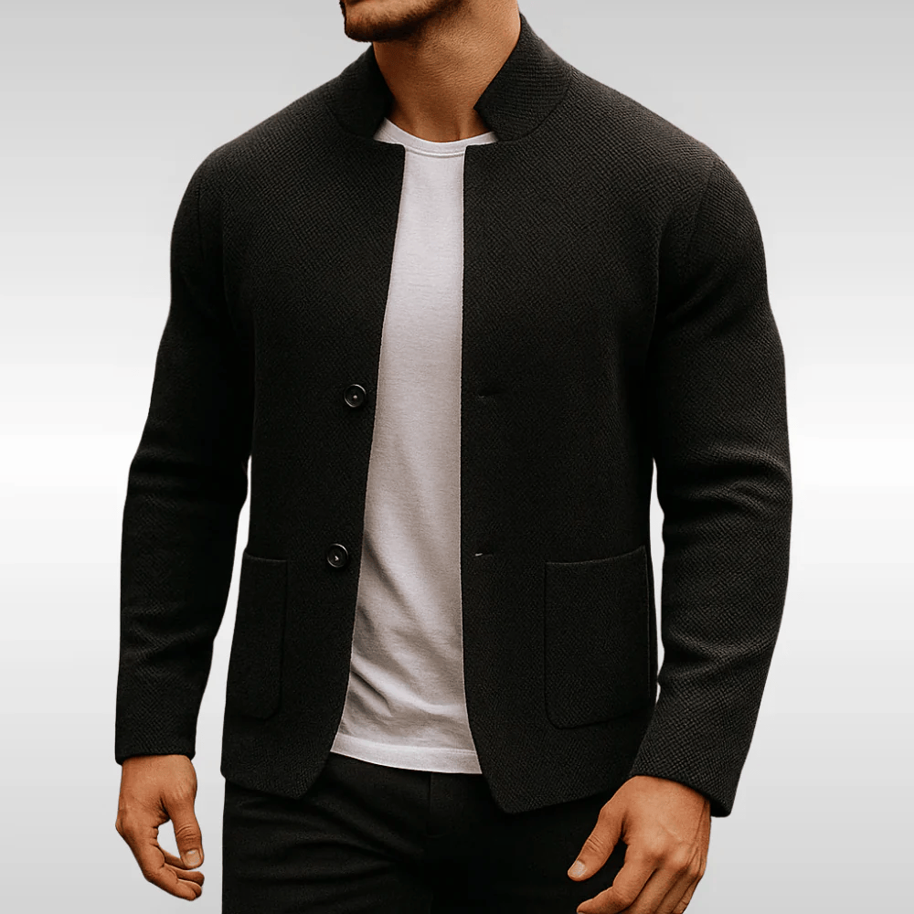 Margot Biarritz - Gilet en maille texturée pour homme
