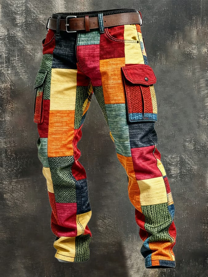 Margot Biarritz - Pantalon cargo patchwork