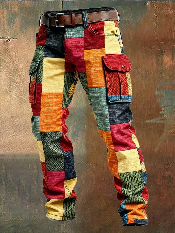Margot Biarritz - Pantalon cargo patchwork