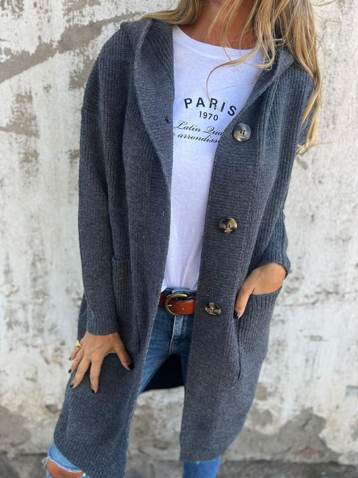 Margot Biarritz - Manteau en maille long et élégant