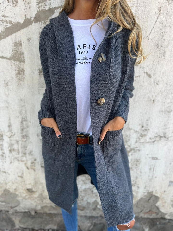 Margot Biarritz - Manteau en maille long et élégant