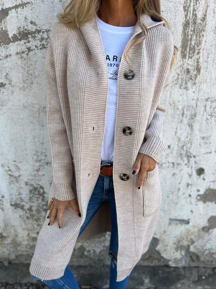 Margot Biarritz - Manteau en maille long et élégant