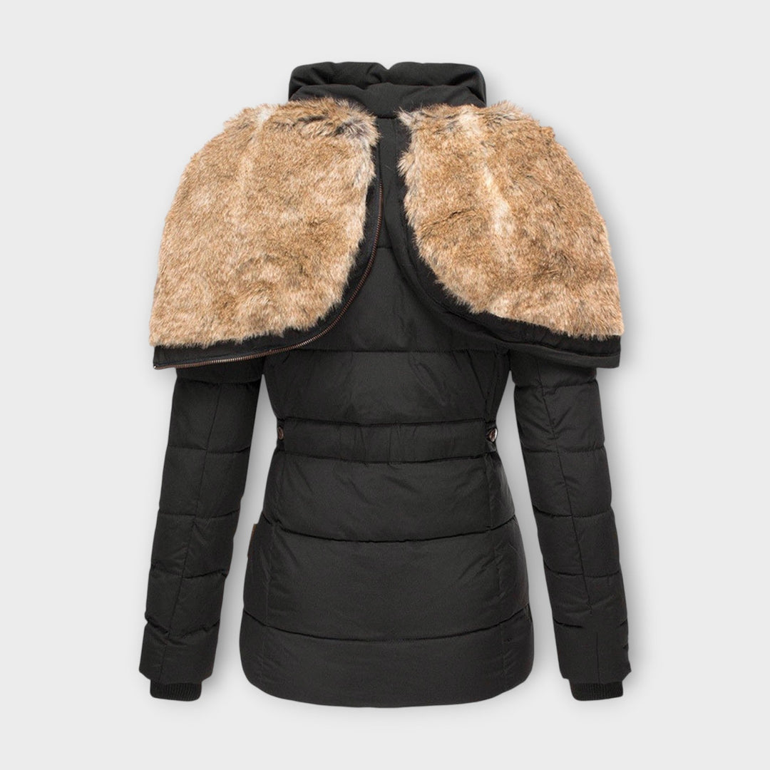 Margot Biarritz - Manteau confortable avec doublure en fourrure