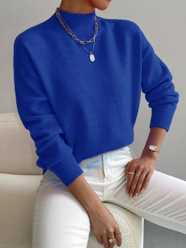 Margot Biarritz - Pull Classique à Col Montant