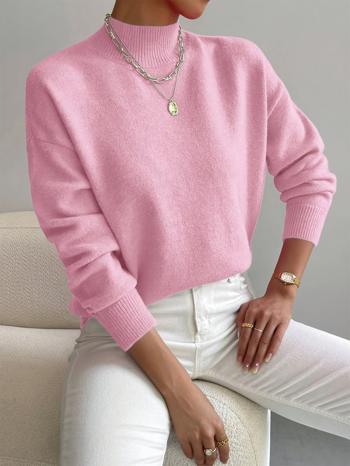 Margot Biarritz - Pull Classique à Col Montant