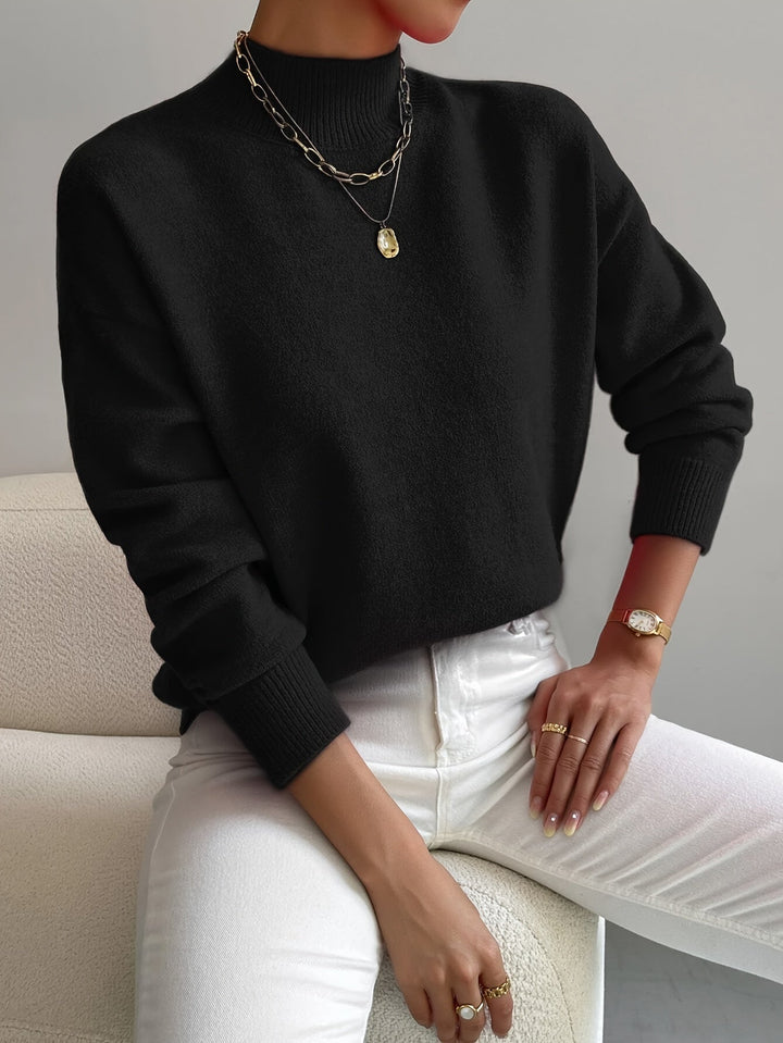 Margot Biarritz - Pull Classique à Col Montant