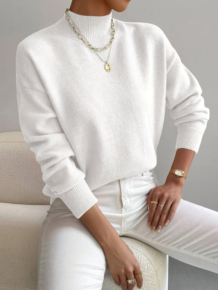 Margot Biarritz - Pull Classique à Col Montant