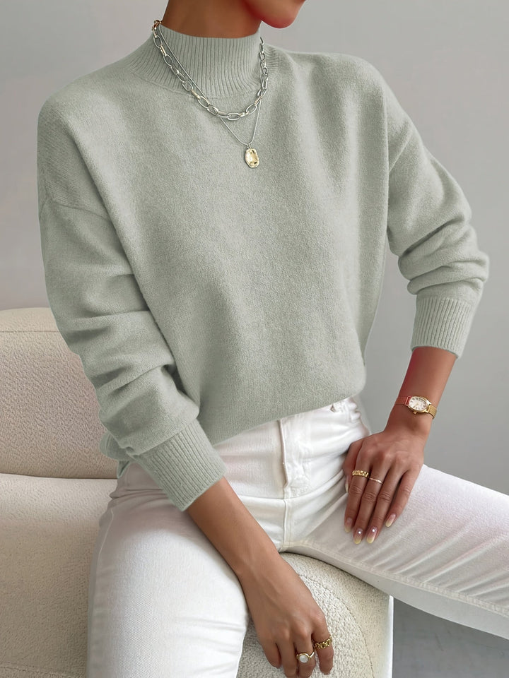 Margot Biarritz - Pull Classique à Col Montant