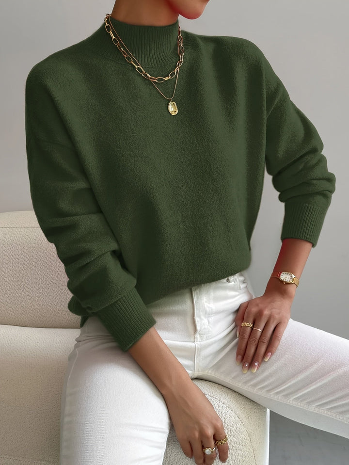 Margot Biarritz - Pull Classique à Col Montant