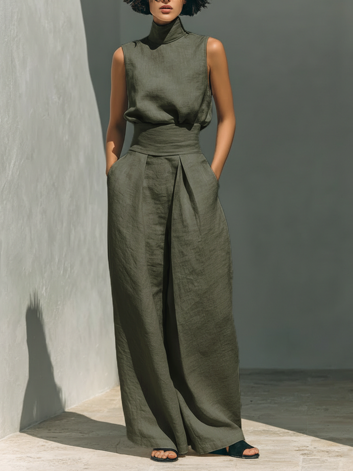 Margot Biarritz - Ensemble Large en Lin Élégant Ariana