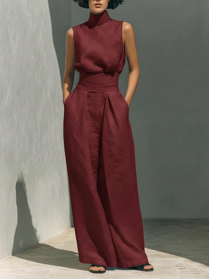 Margot Biarritz - Ensemble Large en Lin Élégant Ariana
