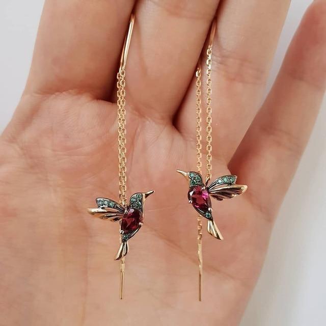 Margot Biarritz - Boucles d'oreilles colibri