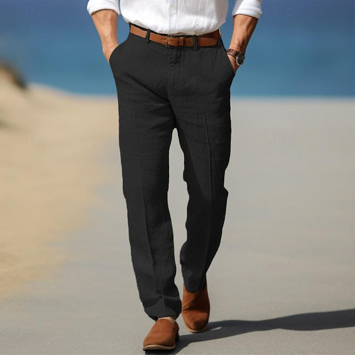 Margot Biarritz - Pantalon homme luxe en lin premium