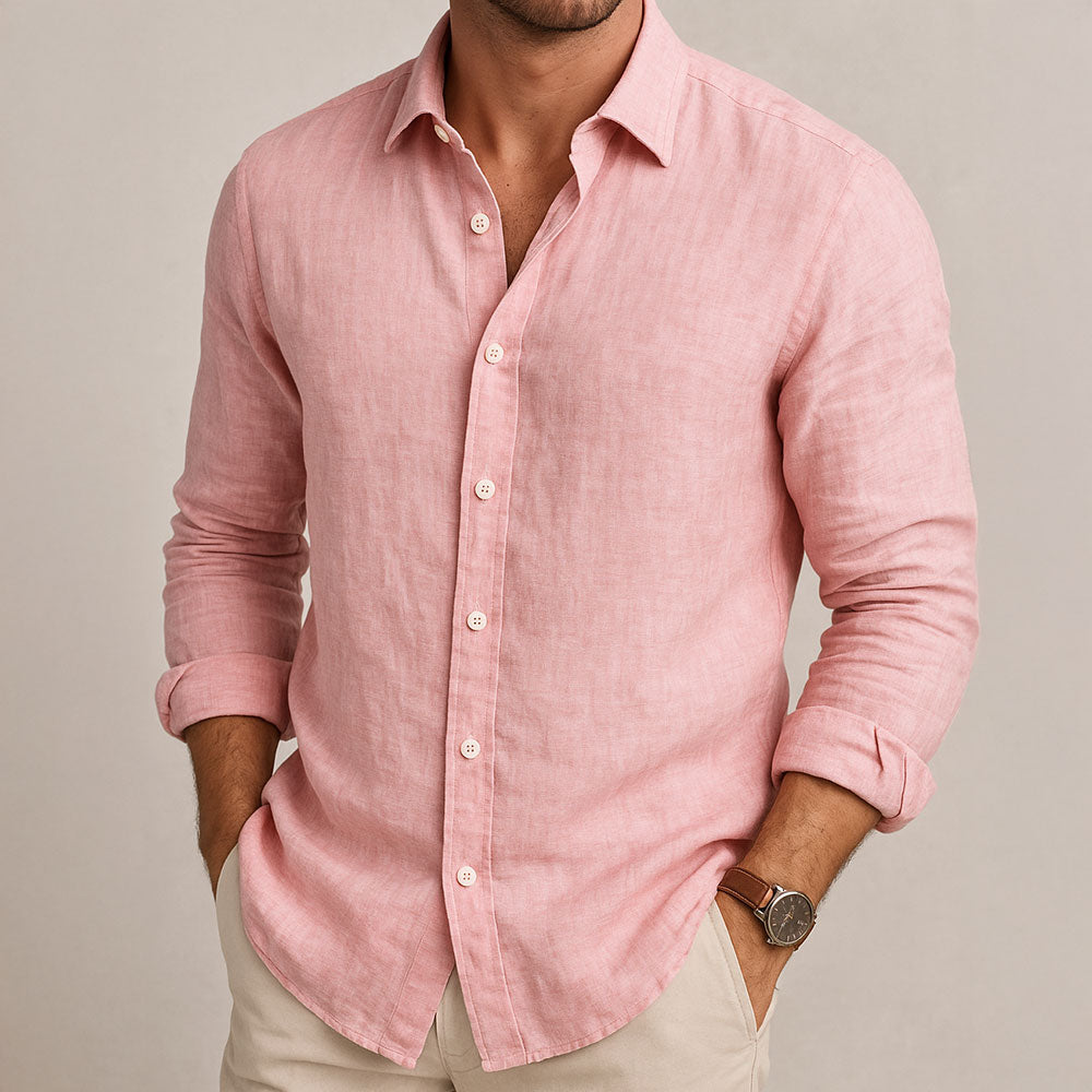 Margot Biarritz - Chemise essentielle en lin pour homme