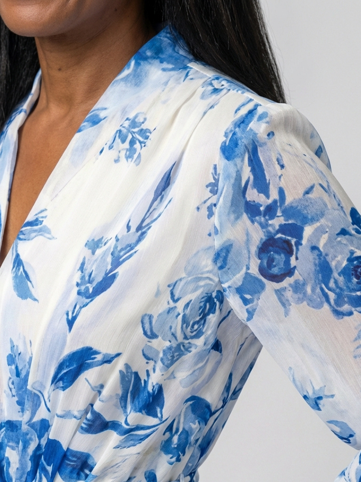 Margot Biarritz - Robe Maxi Enveloppe Florale Lillian