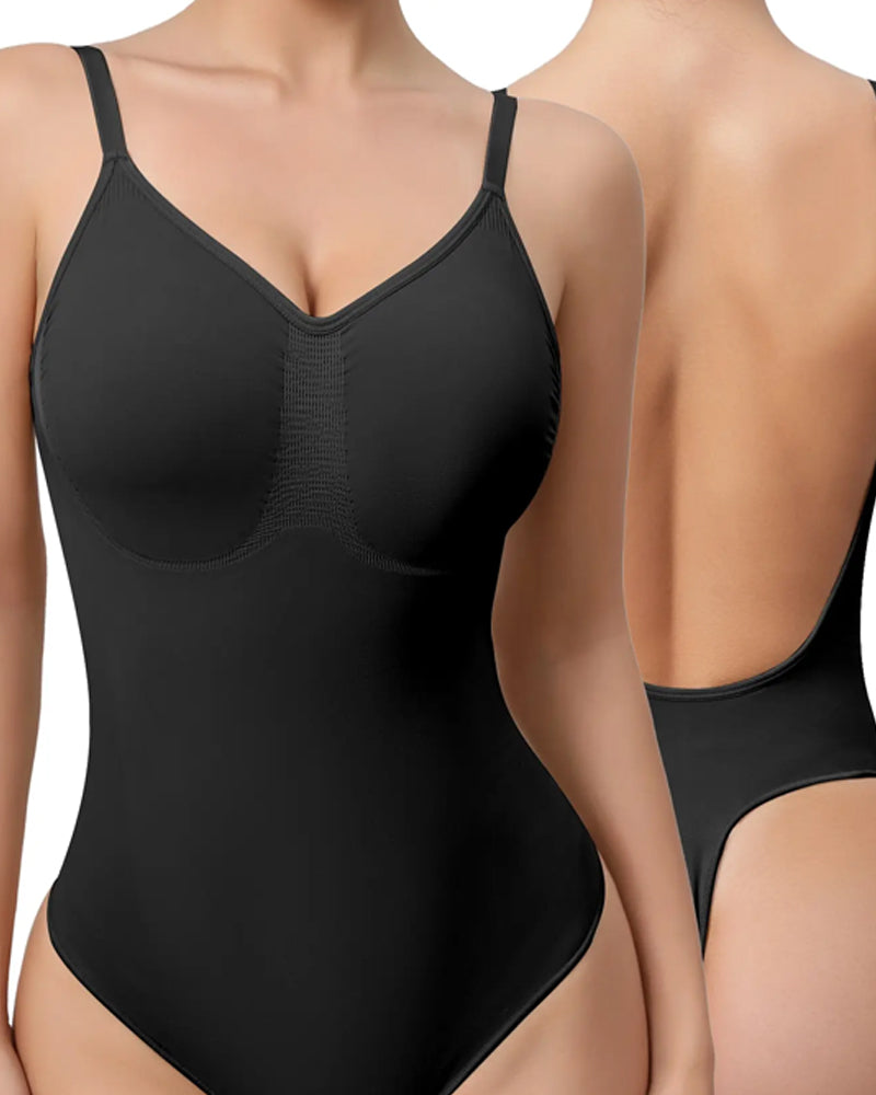 Margot Biarritz - Body shaper sans couture à décolleté en V pour femmes