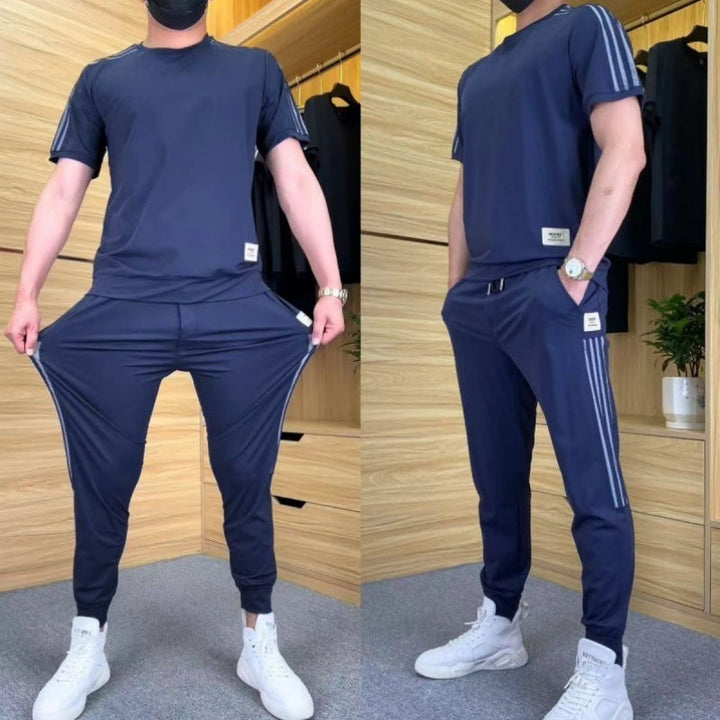 Margot Biarritz - Ensemble homme en matériau de luxe avec élastique