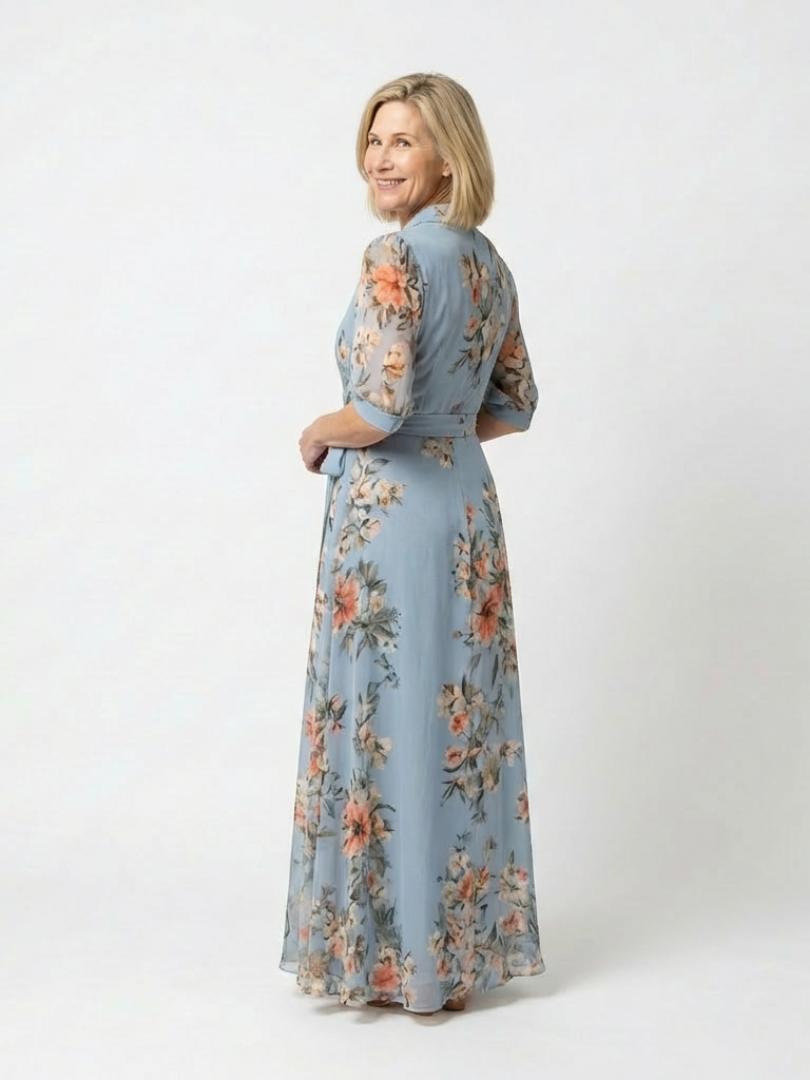 Margot Biarritz - Robe Maxi Enveloppe Elowen