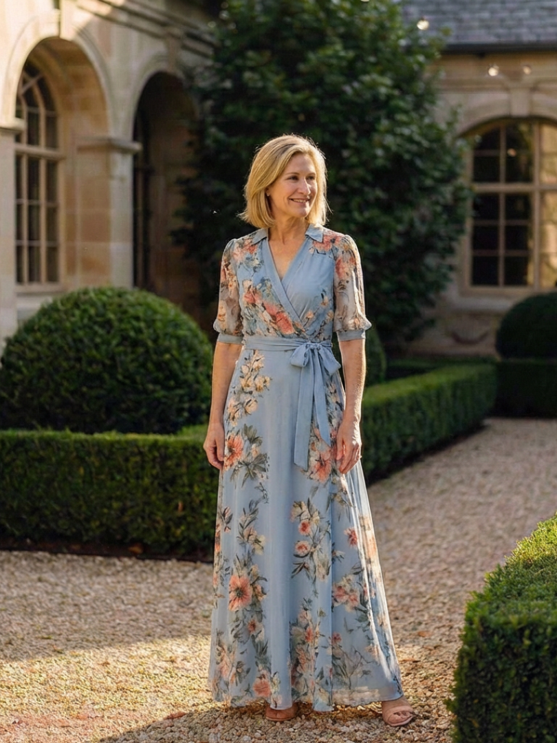 Margot Biarritz - Robe Maxi Enveloppe Elowen