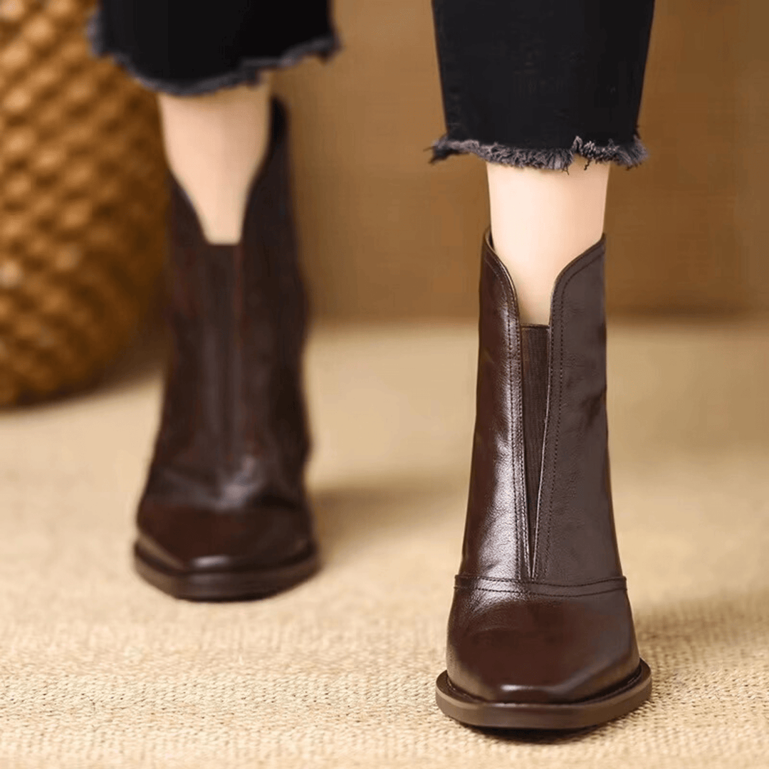 Margot Biarritz - Bottines Élégantes à Talon Moyen
